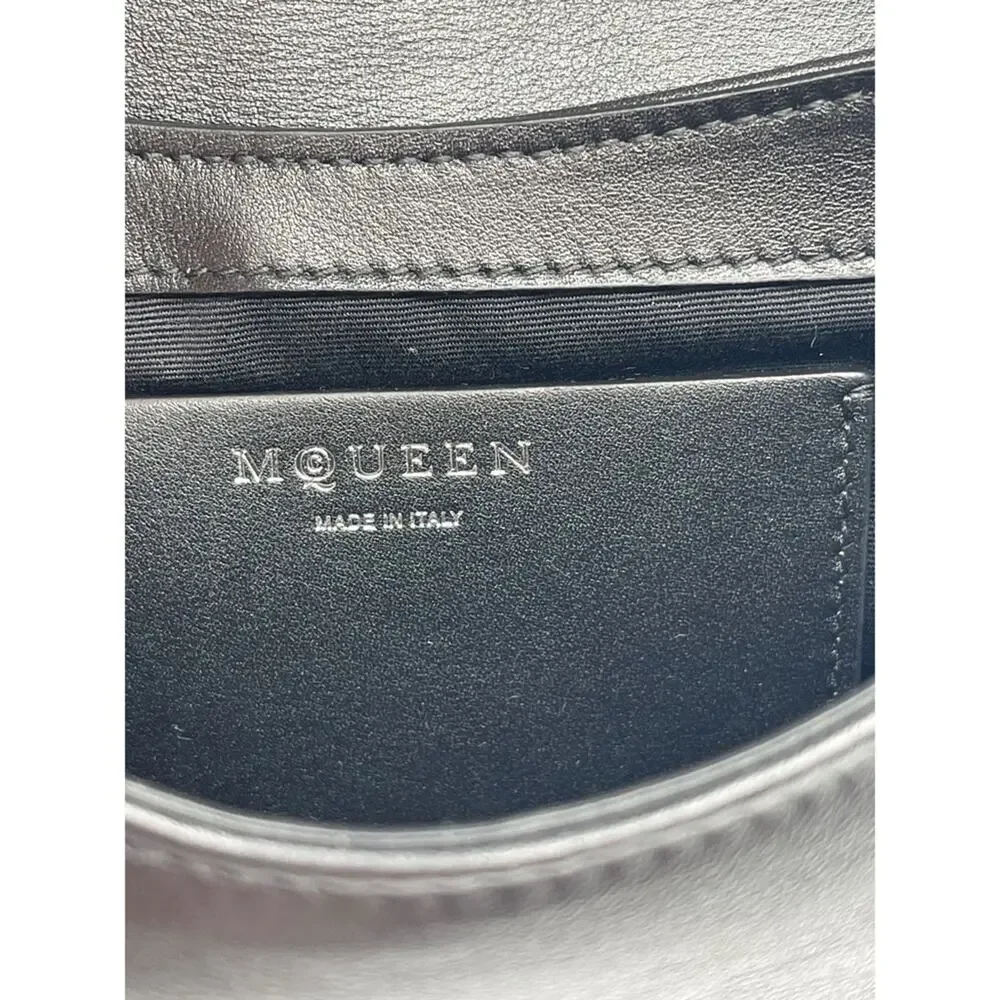 ALEXANDER MCQUEEN Mini T-Bar Satchel in Black